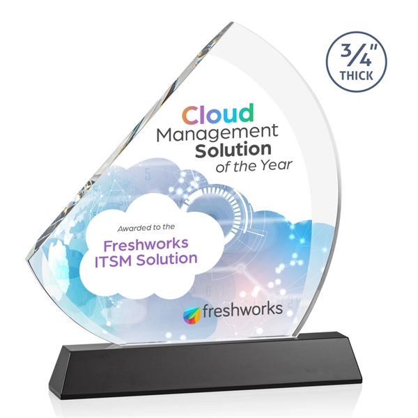 Nantucket VividPrint™ Award on Newhaven - Black... from ASI 84592 St Regis Group / St Regis