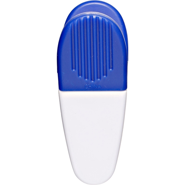 Customizable plastic magnetic memo clip holder with heavy-duty, spring-loaded hinge.... from ASI 39552 BEL Promo