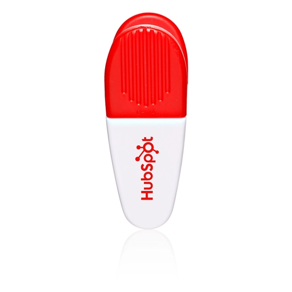 Customizable plastic magnetic memo clip holder with heavy-duty, spring-loaded hinge.... from ASI 39552 BEL Promo