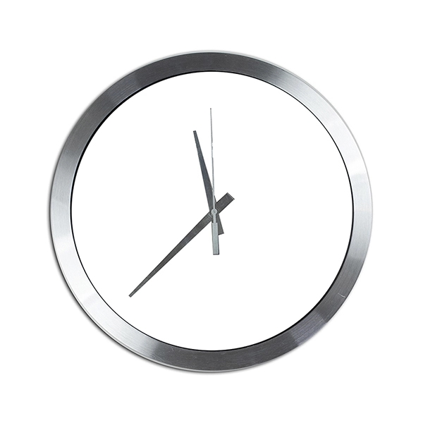 14" aluminum analog wall clock with shatter resistant acrylic lens.... from ASI 62660 Innovation Line