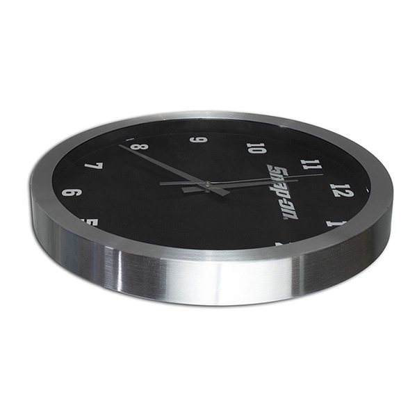 14" aluminum analog wall clock with shatter resistant acrylic lens.... from ASI 62660 Innovation Line