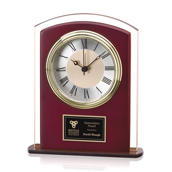 Rhonda Clock - Sepia/Rosewood 6 1/2"... from ASI 84592 St Regis Group