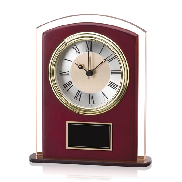 Rhonda Clock - Sepia/Rosewood 6 1/2"... from ASI 84592 St Regis Group
