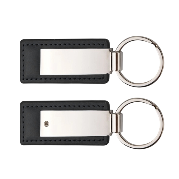 Leatherette with rectangular metal key tag.... from ASI 41511 Brainchild USA Inc / BrainChild Gift Club