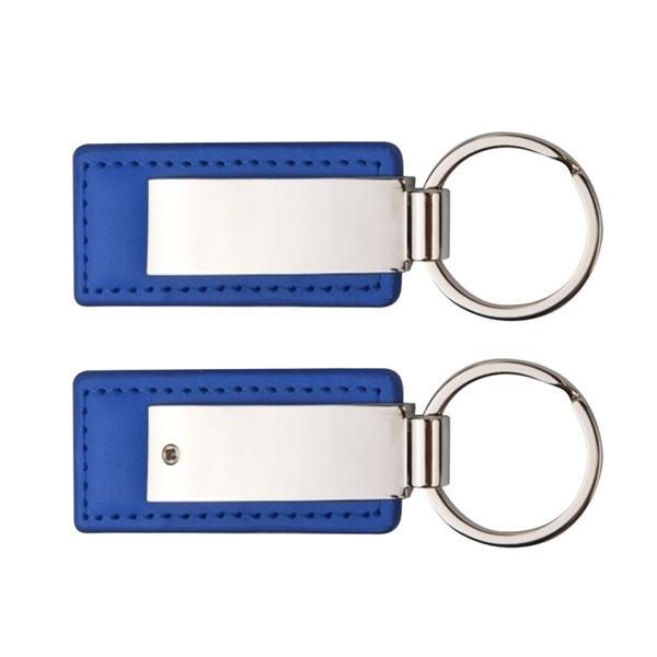 Leatherette with rectangular metal key tag.... from ASI 41511 Brainchild USA Inc / BrainChild Gift Club