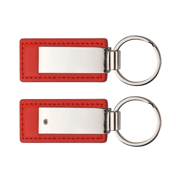 Leatherette with rectangular metal key tag.... from ASI 41511 Brainchild USA Inc / BrainChild Gift Club