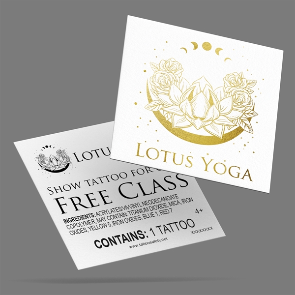 Metallic temporary tattoo in a square format. Add a fun effect... from ASI 43530 California Tattoos