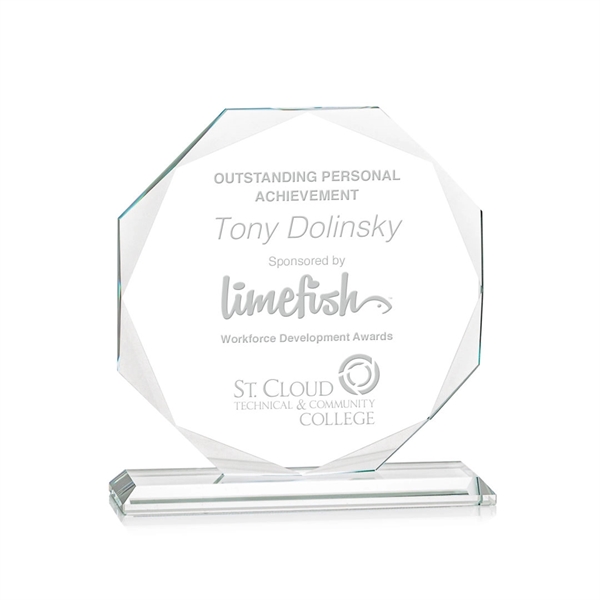 This beautiful octagonal award features delightful bevels around each side, emphasizing... from ASI 84592 St Regis Group / St Regis