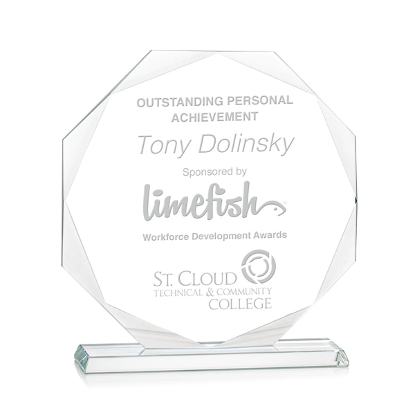 This beautiful octagonal award features delightful bevels around each side, emphasizing... from ASI 84592 St Regis Group / St Regis