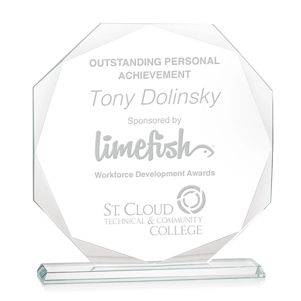 This beautiful octagonal award features delightful bevels around each side, emphasizing... from ASI 84592 St Regis Group / St Regis