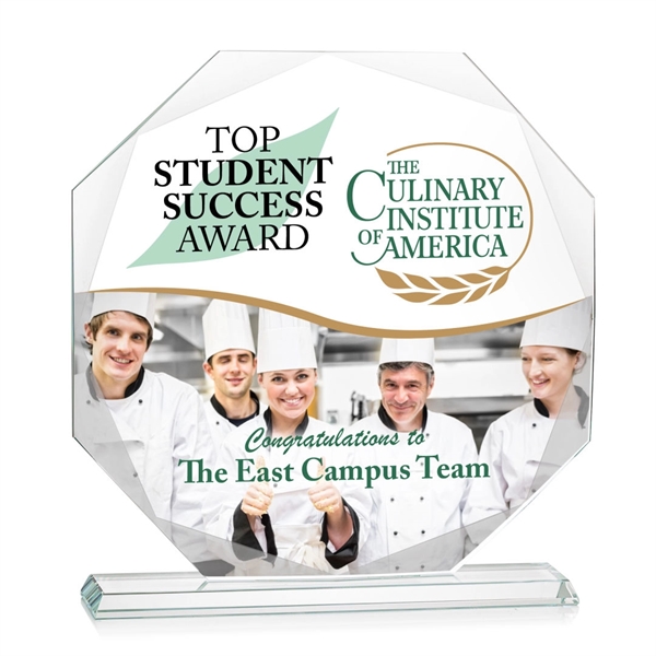 This beautiful octagonal award features delightful bevels around each side, emphasizing... from ASI 84592 St Regis Group / St Regis