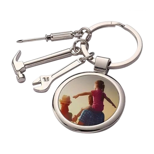 3-in-1 metal tool keychain with heat transfer imprint and standard delivery... from ASI 37218 Athena Promo (tm)