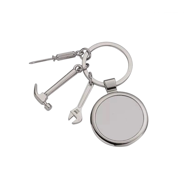 3-in-1 metal tool keychain with heat transfer imprint and standard delivery... from ASI 37218 Athena Promo (tm)