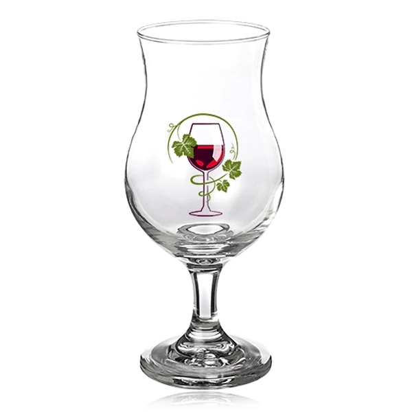 15 oz. hurricane glass with customization.... from ASI 39552 BEL Promo