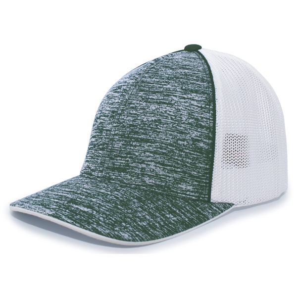 Aggressive Heather Trucker Cap.... from ASI 37461 Augusta Sportswear / Pacific Headwear