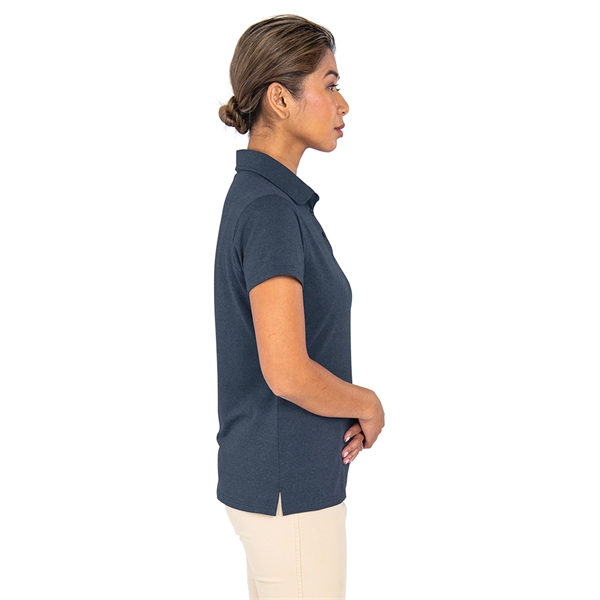 Made with Repreve® recycled polyester, the Women's Heather Eco-Logic Stretch Polo... from ASI 44620 Charles River Apparel