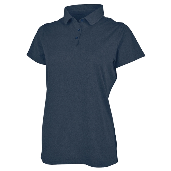 Made with Repreve® recycled polyester, the Women's Heather Eco-Logic Stretch Polo... from ASI 44620 Charles River Apparel