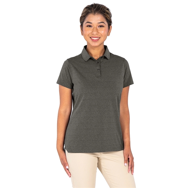 Made with Repreve® recycled polyester, the Women's Heather Eco-Logic Stretch Polo... from ASI 44620 Charles River Apparel