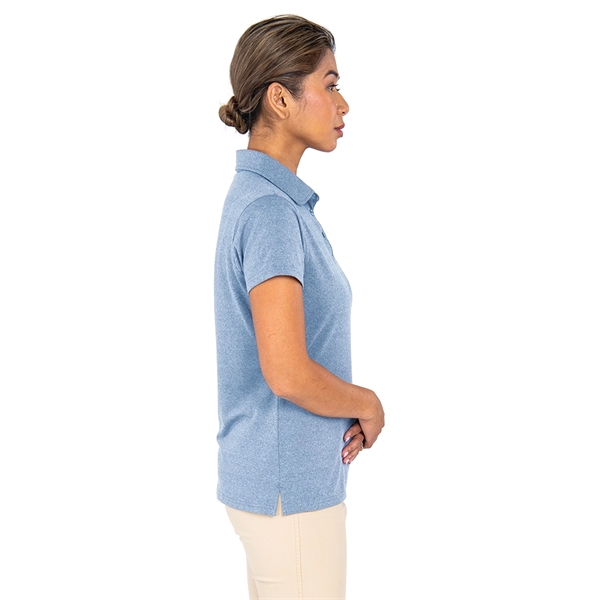 Made with Repreve® recycled polyester, the Women's Heather Eco-Logic Stretch Polo... from ASI 44620 Charles River Apparel
