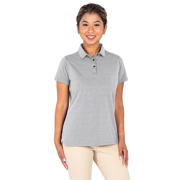 Made with Repreve® recycled polyester, the Women's Heather Eco-Logic Stretch Polo... from ASI 44620 Charles River Apparel