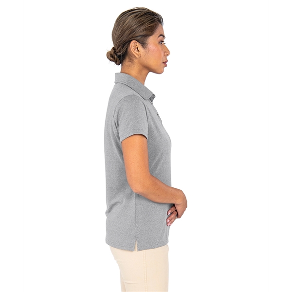 Made with Repreve® recycled polyester, the Women's Heather Eco-Logic Stretch Polo... from ASI 44620 Charles River Apparel