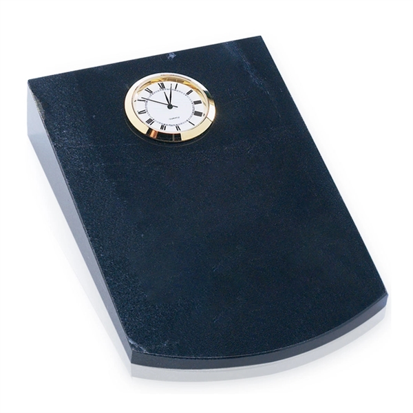 Black arched wedge marble clock.... from ASI 84592 St Regis Group