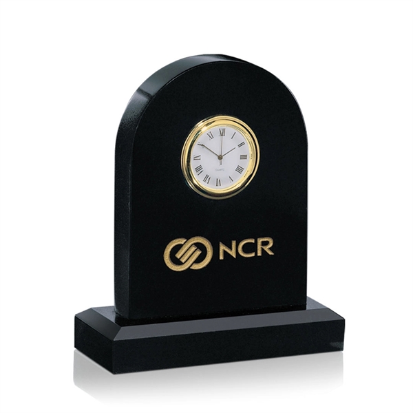 Black marble arch shape clock with base.... from ASI 84592 St Regis Group