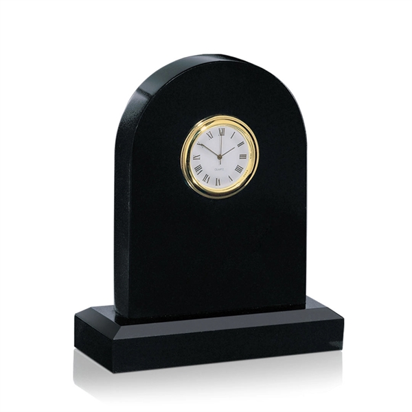 Black marble arch shape clock with base.... from ASI 84592 St Regis Group