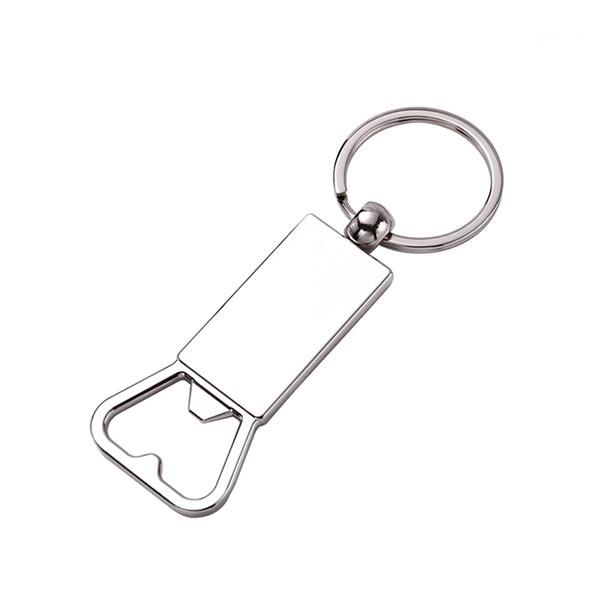 Bottle opener keychain with heat transfer imprint and standard delivery to... from ASI 37218 Athena Promo (tm)