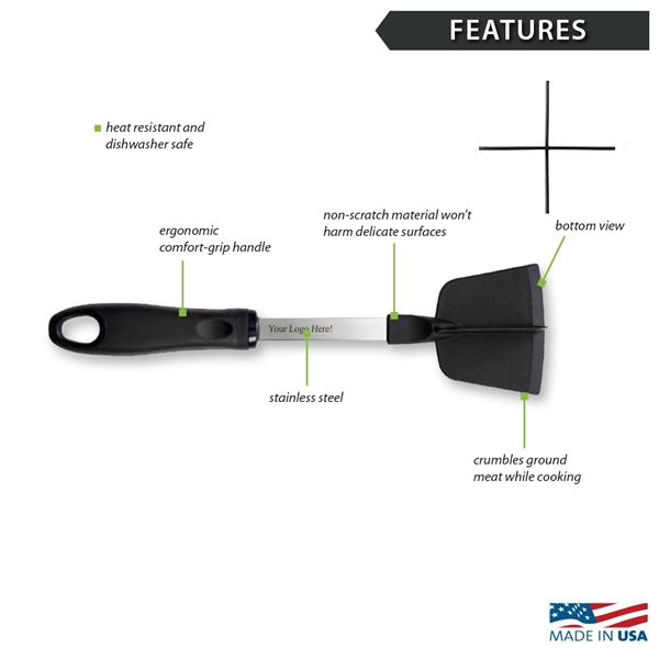 The Meat Chopper is made from a non-scratch nylon that can... from ASI 35560 American Made Cutlery