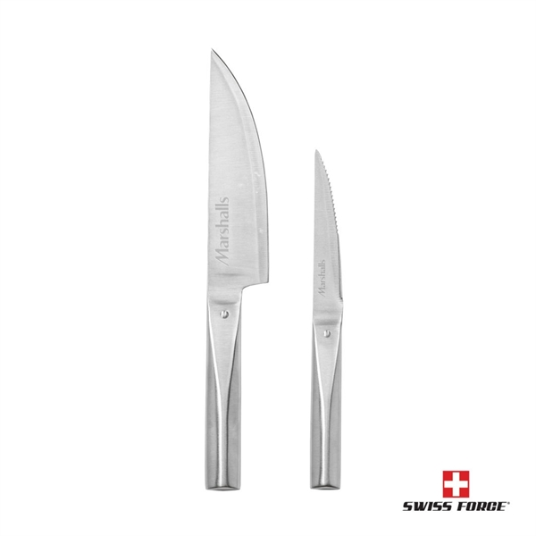 Swiss Force 2-piece, Chef  & Utility, Stainless Steel Knife Set... from ASI 84592 St Regis Group