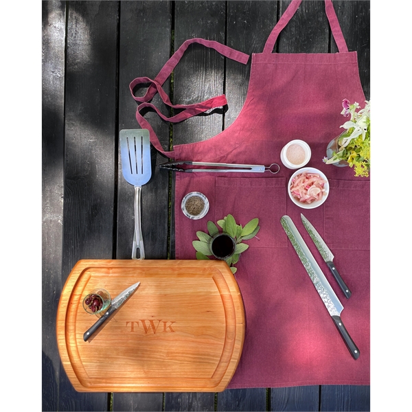 A Cherry, double-sided carving board with juice groove on both sides,routed... from ASI 63017 J K Adams