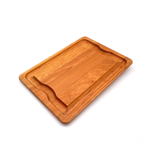 Cherry wood cutting board with large juice groove.... from ASI 63017 J K Adams
