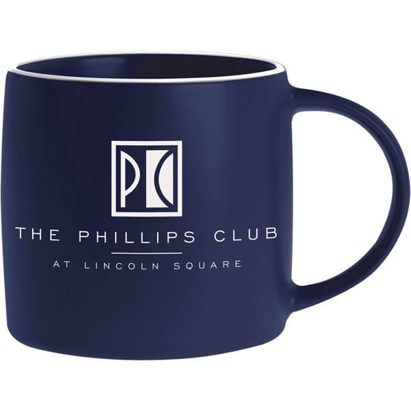 17 oz. ceramic mug in earth-tone colors with a smooth, matte-style... from ASI 71920 Moderne Glass Company Inc / Glass America®