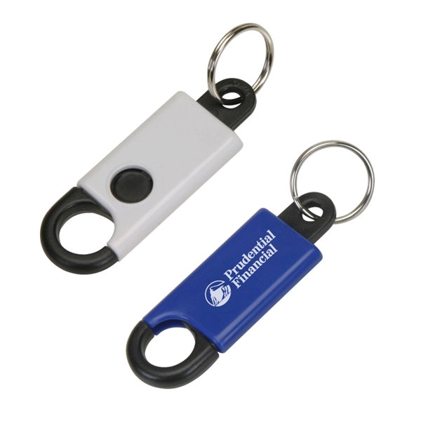 2 1/2" x 1" button activated clip key ring made of... from ASI 57655 STOPNGO Line