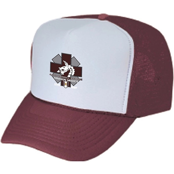 100% polyester foam cap with mesh back and plastic adjustable snap.... from ASI 39820 Opusline (Benmex) / Opus Line