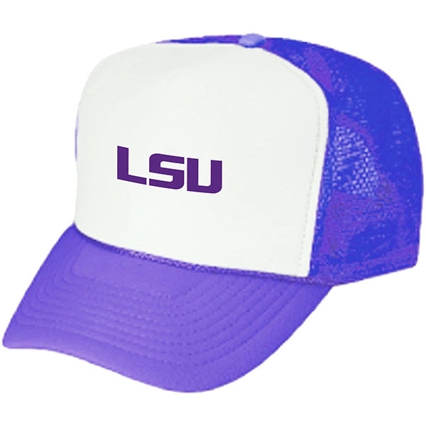 100% polyester foam cap with mesh back and plastic adjustable snap.... from ASI 39820 Opusline (Benmex) / Opus Line
