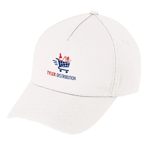 100% cotton twill five panel ball cap with low crown construction,... from ASI 39820 Opusline (Benmex) / Opus Line