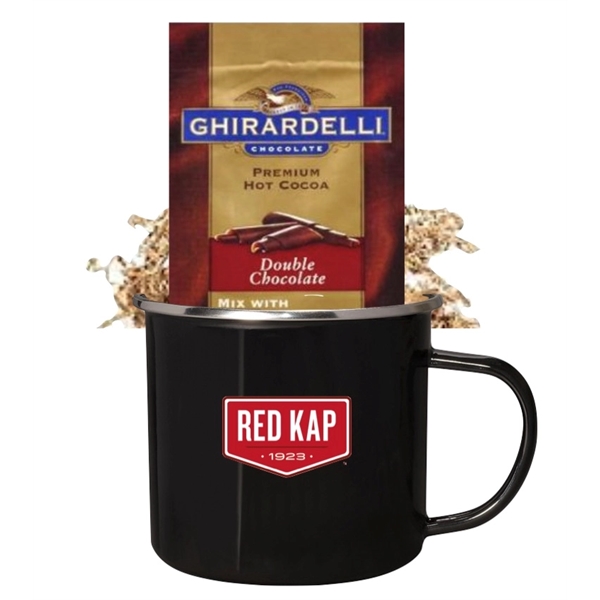 Cocoa with enamel camper mug, wrapped and ready to go... from ASI 89971 Stuff A Mug