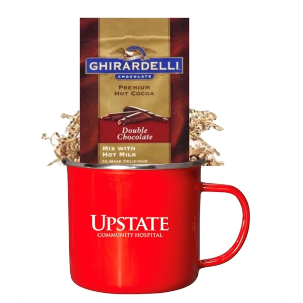 Cocoa with enamel camper mug, wrapped and ready to go... from ASI 89971 Stuff A Mug