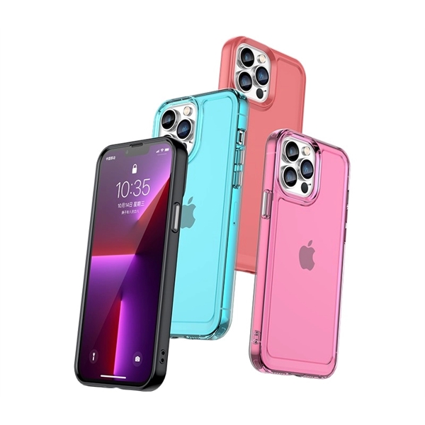 Colorful TPU + acrylic mobile phone case plus 1 color silkscreen... from ASI 37218 Athena Promo (tm)