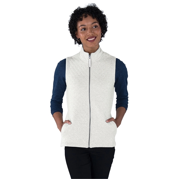 Made from quilted sweatshirt fleece, our Women's Franconia Quilted Vest provides... from ASI 44620 Charles River Apparel