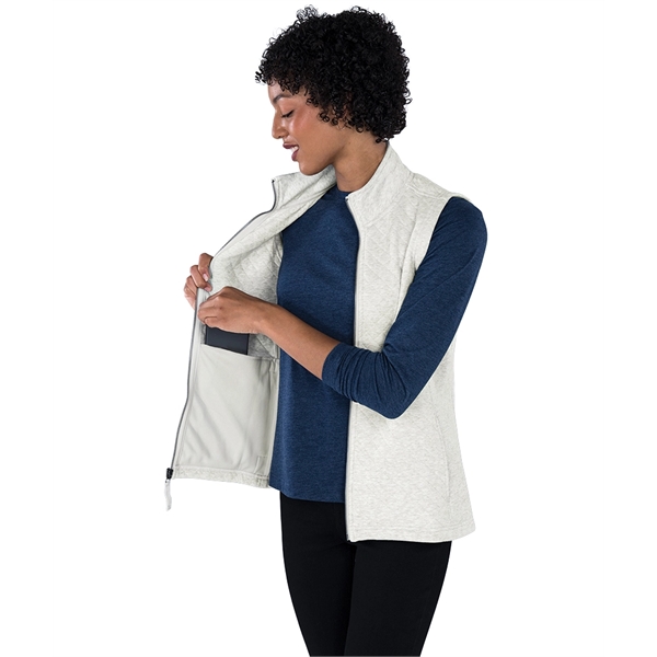 Made from quilted sweatshirt fleece, our Women's Franconia Quilted Vest provides... from ASI 44620 Charles River Apparel