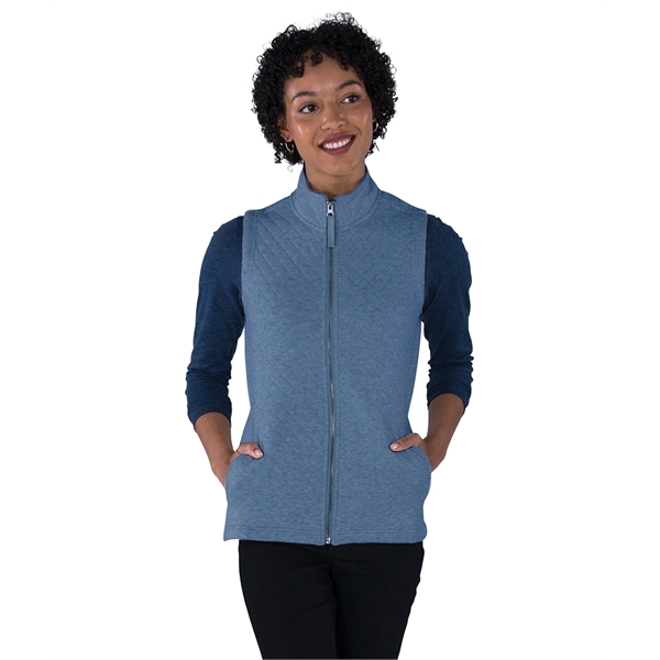 Made from quilted sweatshirt fleece, our Women's Franconia Quilted Vest provides... from ASI 44620 Charles River Apparel
