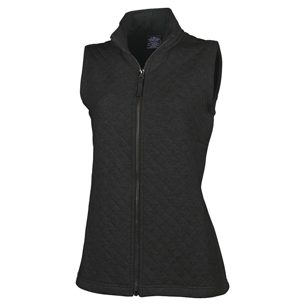 Made from quilted sweatshirt fleece, our Women's Franconia Quilted Vest provides... from ASI 44620 Charles River Apparel