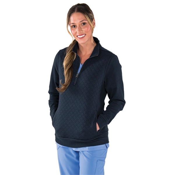 Our Women's Franconia Pullover has modern, stylish quilting and comes in... from ASI 44620 Charles River Apparel