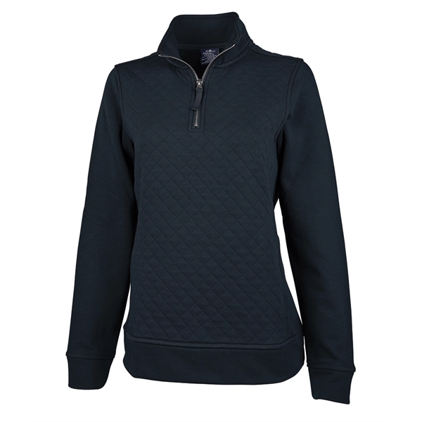 Our Women's Franconia Pullover has modern, stylish quilting and comes in... from ASI 44620 Charles River Apparel