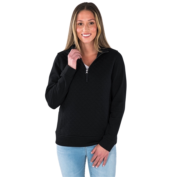 Our Women's Franconia Pullover has modern, stylish quilting and comes in... from ASI 44620 Charles River Apparel