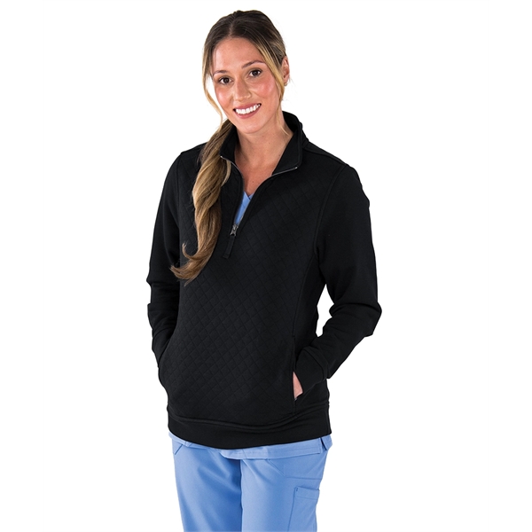 Our Women's Franconia Pullover has modern, stylish quilting and comes in... from ASI 44620 Charles River Apparel