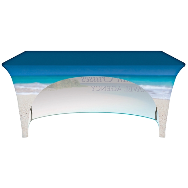 6' Fully Customized Open Back Stretch Style Table Cover... from ASI 80228 Quinn